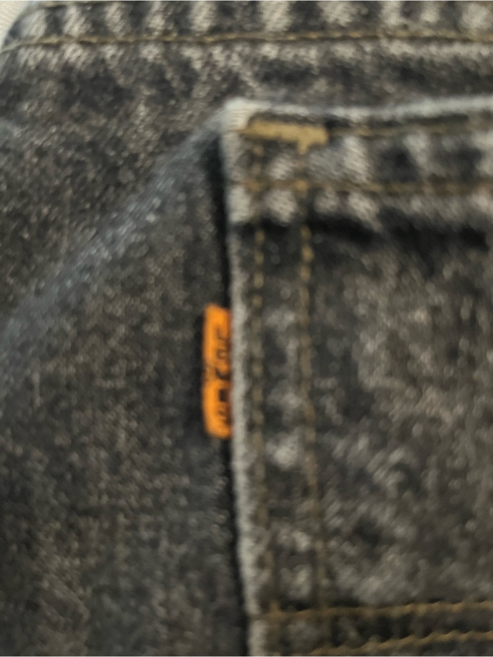 Men’s vintage orange tab 505 black jeans - Picture 2 of 9